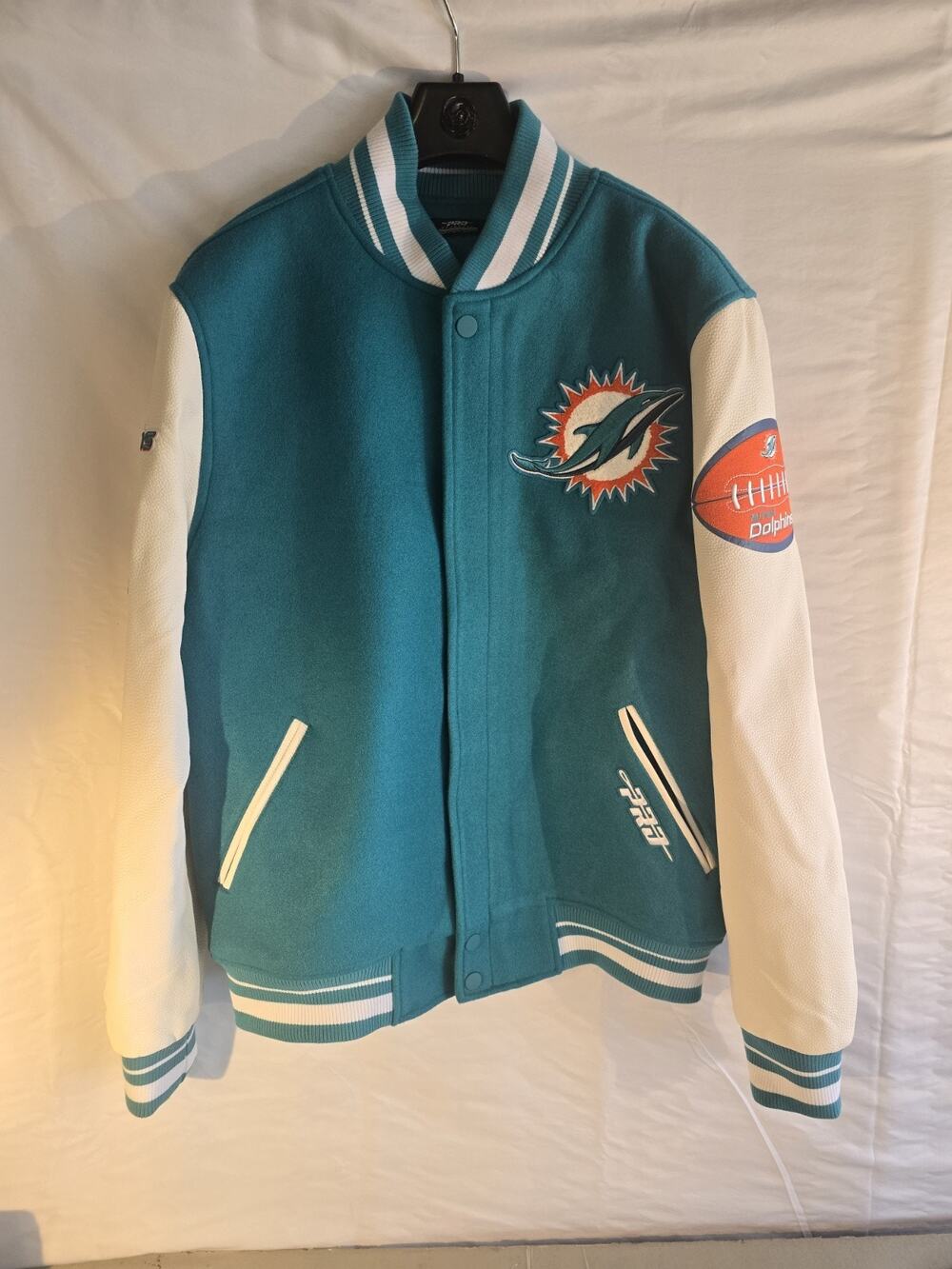 Miami Dolphins Varsity Jacket NEW - size L - NFL Luxury Collection